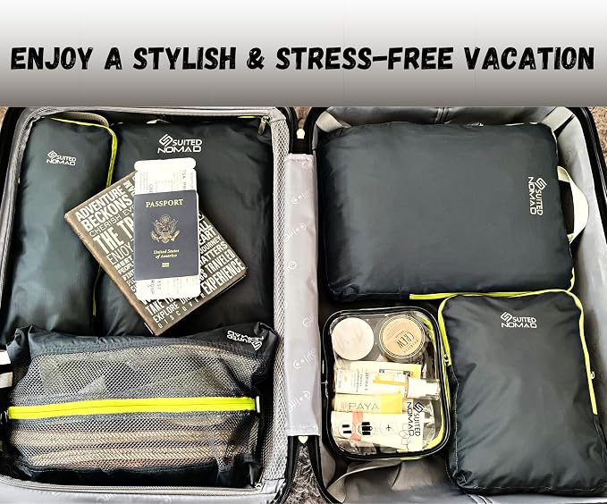 Compression Packing Cubes Set, Suitcase and Backpack Travel Organizer Bags | Ultralight and breatheable material - Image 6