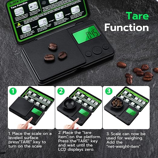 Mcbazel Digital Pocket Gram Scale 500g x 0.01g High Precision Mini Kitchen Scale with LCD Display for Food, Jewelry, Coin, Coffee, Grains, Powder Medicine - Image 5