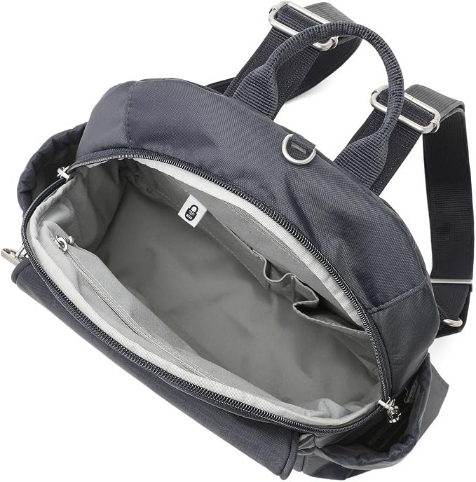 Securtex® Journey Anti-Theft Backpack - Lightweight 10.6"x10.2" RFID Travel Bag w/Locking Zippers, Compact Daypack - Image 4