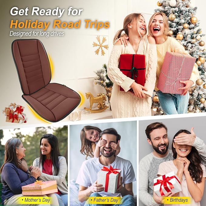kingphenix 5-Piece Car Seat Cushion Set with Back Support | Memory Foam Car Cushion for Long Driving, Truck, Office Chair, Tailbone and Lower Back Support - Image 9