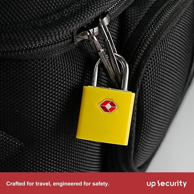 TSA Locks for Luggage, Keyed Alike Luggage Locks TSA Approved 4 Pack, Small Padlock with Key, Padlocks with Keys for Suitcase, Backpack, Bag Zipper, Tool Box, Case, Travel Essentials - Image 7