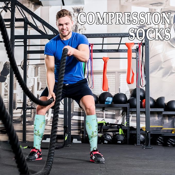 WITHYOU Compression Socks 15-20 mmHg is Best Athletic for Men & Women Running Flight Travel Nurses Pregnant - Image 2