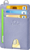 FurArt Slim Minimalist Wallet RFID Credit Card Holder for Men | slim minimalist compact rfid id window thin by FurArt