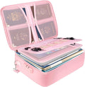 BALEINE Fireproof Document Box with Lock, Portable Fireproof Document Bag Waterproof Fire Proof File Boxes for Documents, File Organizer Box for Important Paperwork (Pink, 15''x11''x4'') by BALEINE