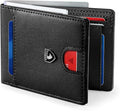 GSOIAX Slim Wallet for Men RFID Blocking Bifold Wallet Carbon Fiber Front Pocket Wallet with 11 Card Holder Minimalist Mens Wallet with Gift Box (Black-1) by GSOIAX
