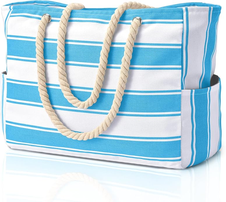 Becokan Beach Bags for Women Large Waterproof Beach Tote Bag Zipper Beach Bags Waterproof Sandproof Swim Pool Bag Large Tote by BecokanBeachBagSpecialist