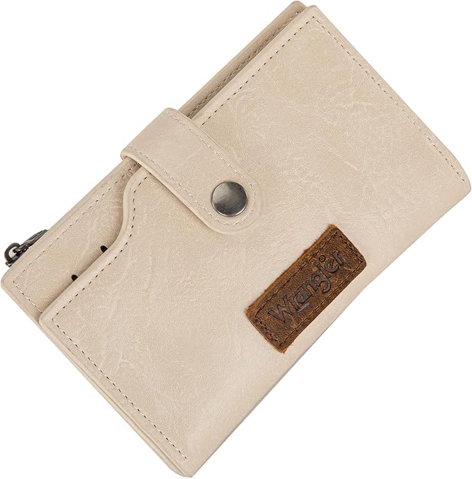 Wrangler Wallet for Women Bifold Card Holder with Zipper and ID Window - Image 5