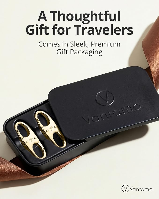 Vantamo Premium 4 Zipper Clips Anti Theft for Backpack, Luggage & Purse, Pull Replacement Zipper Locks, Purse Clip for Travel - Image 7