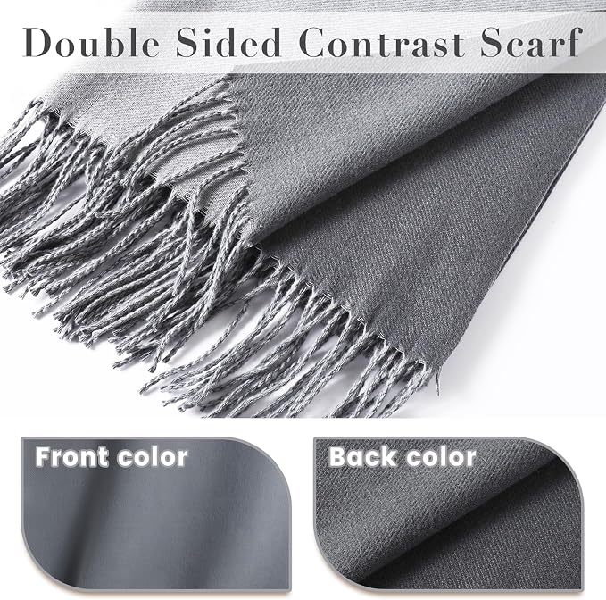 maamgic Women's Scarf Pashmina Shawls Blanket Scarf for Evening Dress | Soft Viscose Blend ,Lightweight,Large Scarf with Cozy Cashmere-Feel, Perfect For Weddings,Cruise Travel & Flights - Image 2