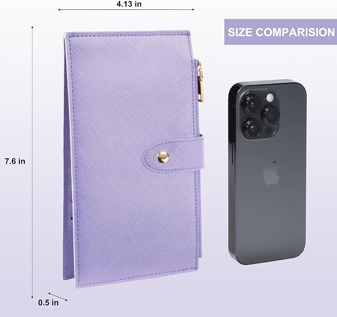 Travelambo RFID Wallet Women Large Size Bifold Multi Card Wallet Case with Zipper Pocke Credit Card Holder for Women - Image 2