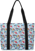 Tote Bag for Women with Laptop Compartment & Cup Holder,Nylon Bag for Work,Travel,Gym,Beach,Teacher,Nurse,School,Mom by HappiePeppie