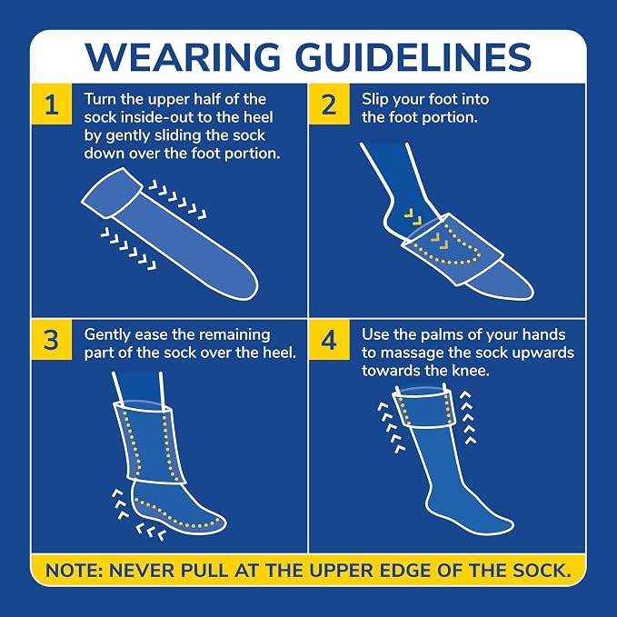 Dr. Scholl's Men's Graduated Compression Over the Calf Socks - 2 & 3 Pair Packs - Comfort Fatigue Relief - Image 6