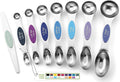 Spring Chef Stainless Steel 8 Magnetic Measuring Spoons Set, Winter Frost | Dual Sided Metal Teaspoon & Tablespoon Measuring Spoons with Leveler for Dry & Liquid Ingredients, Fits in Kitchen Spice Jars by SpringChef