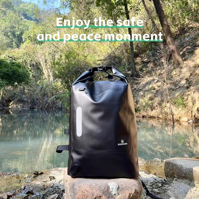 Faraday Bags Dry Bag - Black 30L Waterproof EMP Protection Backpack, RFID Signal Blocking Shield Faraday Dry Bag For Electronic Products Security, Protect Data Devices From Hacking, Tracking - Image 5