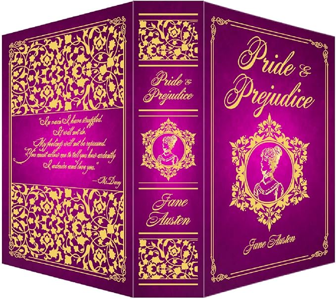 Pride and Prejudice Book Safe with Real Pages, Combination Lock Secret Box | Hidden safe box and hollow storage compartment for cash money. Decorative book box stash case for passport savings. - Image 4