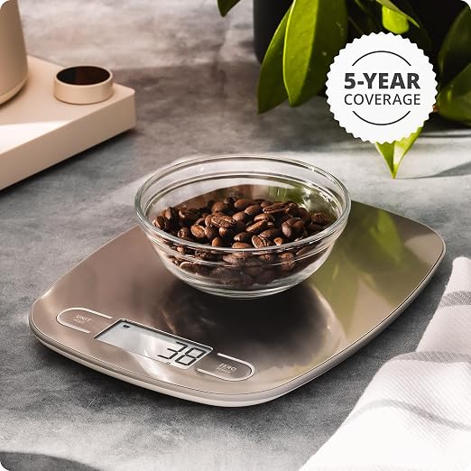 Greater Goods Food Scale, Slim & Compact, 1g Precision (Stainless Steel) | Digital Kitchen Scale for Cooking, Meal Prep & Portion Control, Tare, Auto Shut-Off, g/oz/lb/ml Conversion & Calorie Tracking - Image 9