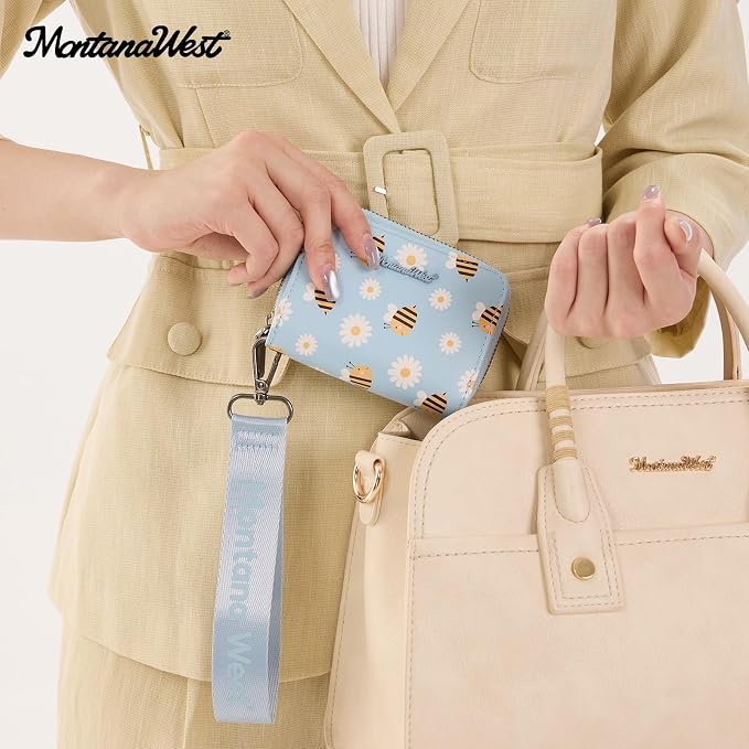 Montana West Small Wristlet for Women Female Ladies Wallet with Rfid Blocking Lining Minimalist Lightweight & Easy to Carry - Image 6