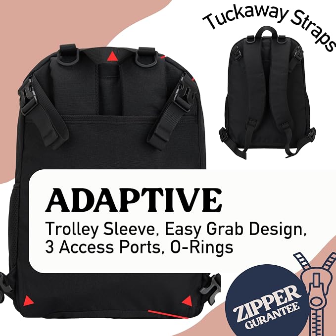 Fenrici Adaptive Backpack for Girls, Boys for All Abilities and Ages; Wheelchair Backpack with Adaptive Design; Perfect for Travel, School, and Everyday Adventure, Black - Image 3