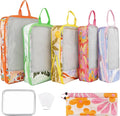 7 Pcs Compression Packing Cubes Travel for Suitcases, Luggage Organizer Washable Storage Bags Set for Backpack Travel- Packaging Cubes for Carry-Ons and Storage by Hitanfe