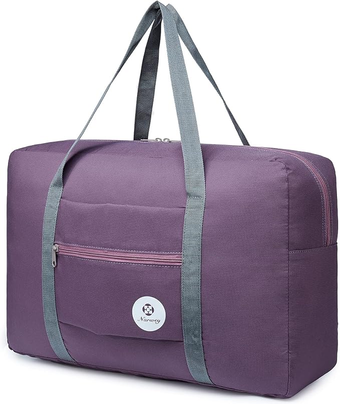 For Spirit Airlines Personal Item Bag Foldable Travel Duffel Bag Tote Carry on Luggage Duffle Overnight for Women and Men by Narwey