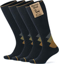 GoWith 15-20 mmHg Merino Wool Compression Socks, Thermal Travel Socks, Cushioned Knee High Hiking Socks for Men/Women by GoWith
