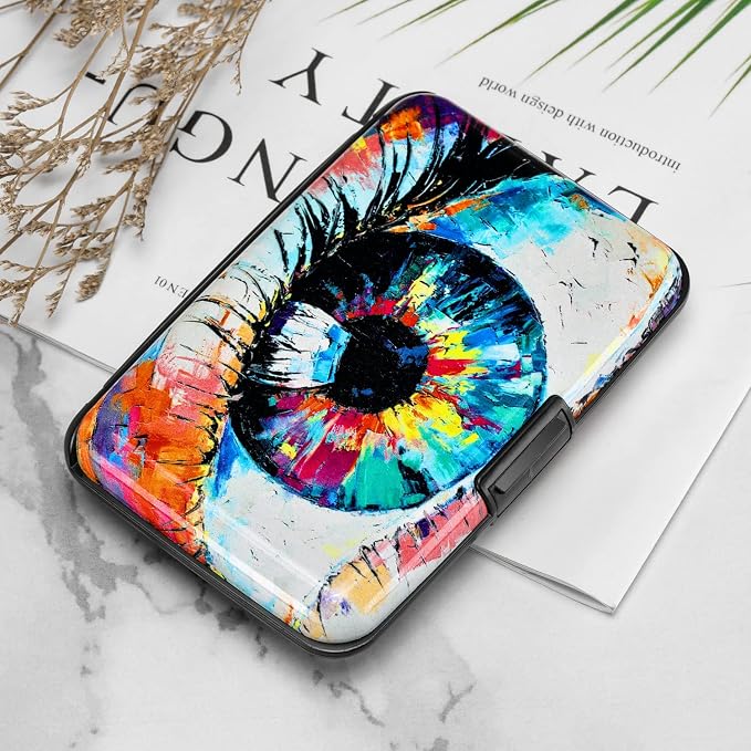 RFID Aluminum Wallet Credit Card Protector Case Holder for Men Women | Mini RFID Aluminum Wallet Credit Cards Holder Business Card Case Metal ID Case for Men Women - Image 7