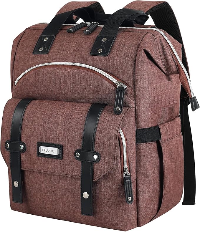 FALANKO Laptop Backpack for Women,Work Doctor Nurse Teacher Travel Backpack for 15.6 Inch Laptop with RFID Anti-theft Water Resistant College Purse Business Computer Bookbag by FALANKO