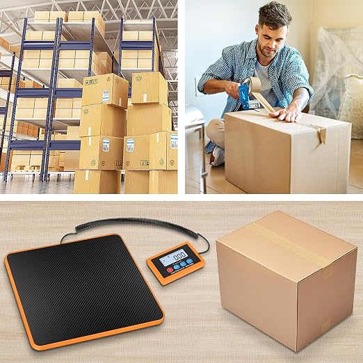 Fuzion Shipping Scale, 440LB x 10g Accurate Digital Postal Scale, Hold/Tare | Carbon Fiber Platform, Digital Shipping Scale for Packages, Luggage, Mailing, Small Pet, Battery & AC Adapter Included - Image 7
