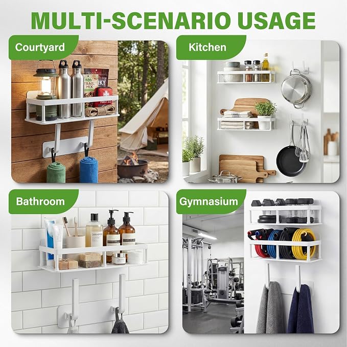 2pc Cosmetic Storage for Dresser Vanity and Bathroom Countertop, Detachable Storage Rack,No Drill Shelves for Wall, Cosmetic Display Case - Image 5