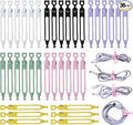 Cord Organizer,36PCS Silicone Cable Ties,Reusable Weatherproof Travel Cable Organizer,High Elasticity Wraps for Bundling Earphone,Phone Charger,Computer Cords,Wire Straps in Home,Office,Kitchen,School by BADAO