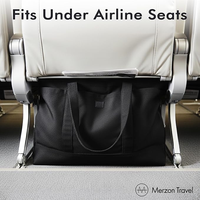 Lisa Tote | 35L | TOTE-136 Black | Everyday Utility, Versatile Gym, Beach & Market Bag, Daily Carry, Sturdy Cotton Canvas, Fits Under Airline Seat, TSA Friendly - Image 3
