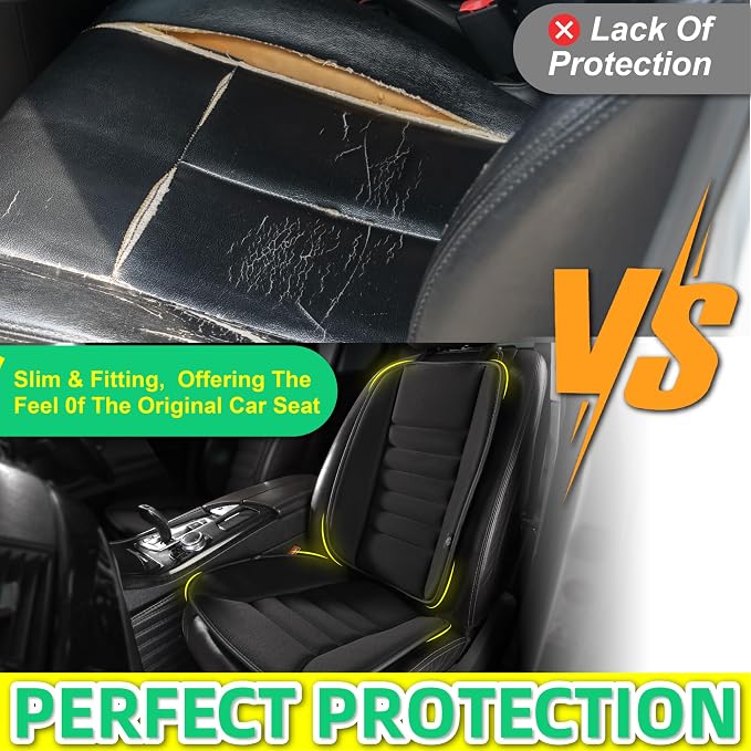 kingphenix Car Seat Cushion with Back Support Pillow, Memory Foam, Black | Memory Foam Car Cushion for Long Driving, Truck, Office Chair, Tailbone and Lower Back Support - Image 8