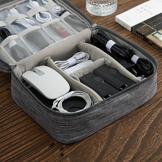 Organizer Case Small Electronic Devices USB Charger Accessories Mouse Phone Cable SD Power Bank Earphone - Image 9