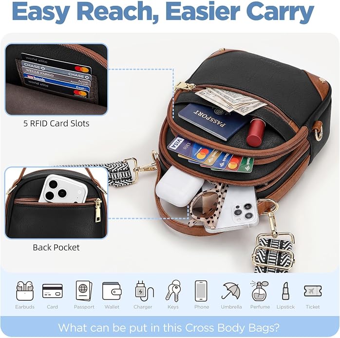 Anti Theft Crossbody Bags for Women RFID Mini Backpack - Image 7