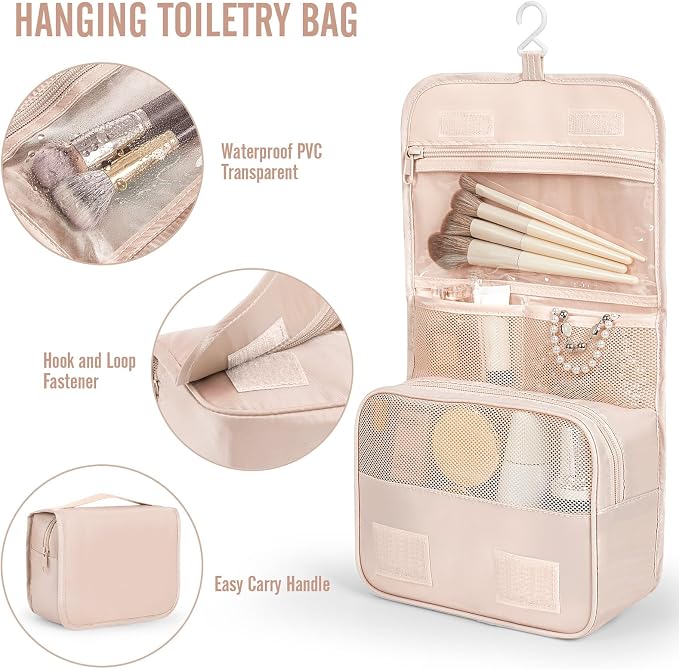 Veken 8 Set Packing Cubes for Travel Essentials,Anti-Wrinkle Buckled Suitcase Organizer for Shoe & Toiletry Bag,Carry On Luggage Bag with 99+ Count Mesh Holes for Airplane & College Dorm Accessories - Image 5