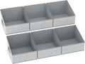 DIMJ Closet Storage Bins - Fabric Storage Baskets for Shelves, Collapsible Closet Organizers and Storage with Handles, Trapezoid Shelf Organization Storage Cubes for Purse, Toys, Books, Towel, Socks by DiMJ
