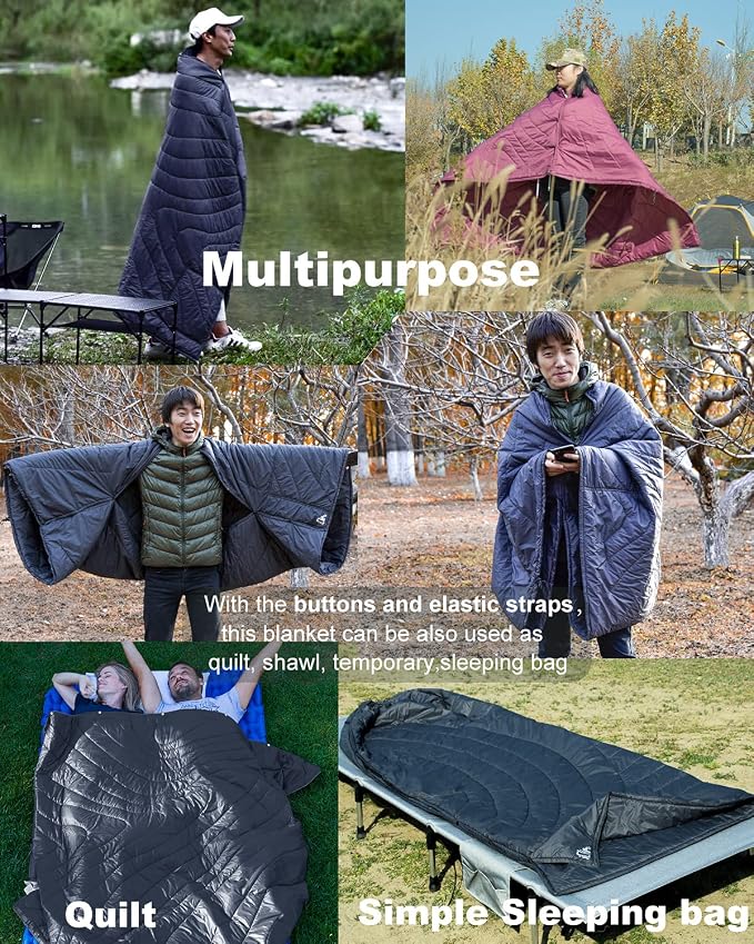 3M Thinsulate Insulation Warm Camping Blanket Ultralight Compact - Image 5