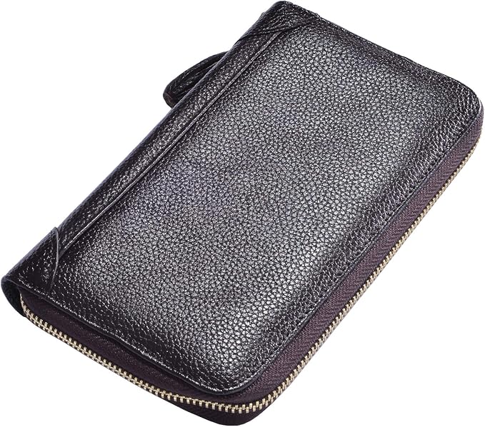 Easyoulife Credit Card Holder Wallet Womens Zipper Leather Case Purse RFID Blocking - Image 7
