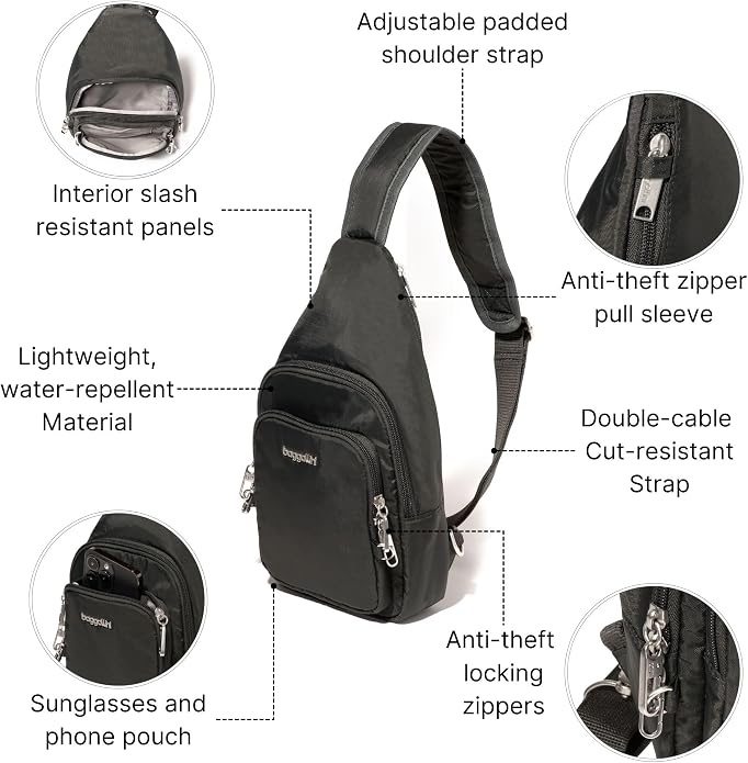 Baggallini Securtex Anti-Theft Daytripper Sling - Image 5