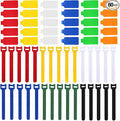60 Pieces Cable Labels & Reusable Hook and Loop Fastening Ties Set - 30 Pieces Cord or Wire Labels & 30 Pieces Labels for Electronic Cords, Home & Office Cord Management by Unknown