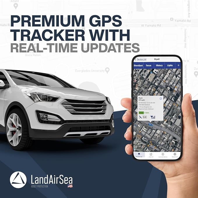 LandAirSea 54 GPS Tracker (Premium Edition) - Long Battery, Magnetic, & Waterproof. Global GPS Tracker for Vehicles. Made in the USA from Domestic & Imported Parts. Subscription is Required. - Image 2
