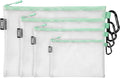 Air Production Multi‑Size Clear Zipper Pouch (4‑Pack) – Cable Organizer & Travel Gear Bag for Electronics, Camera Accessories, Tool Pouch & Small Tech Storage (Mint Green) by Unknown