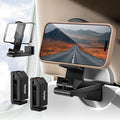 Airplane Phone Holder, Foldable Phone Holder for Airplane Seat Back Luggage Pole Desk 360° Rotation for Multi-Directional Viewing, Travel Essentials Holds Cell Phones (Black 2pcs) by Unknown