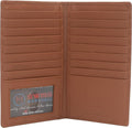 Marshal Bifold Leather RFID Blocking Wallet For Men & Women | Genuine Leather Holder With 19 Slots, 2 Bill Compartments & ID Window | For Credit/Debit Cards, Money & More (CN Tan) by Marshalwallet