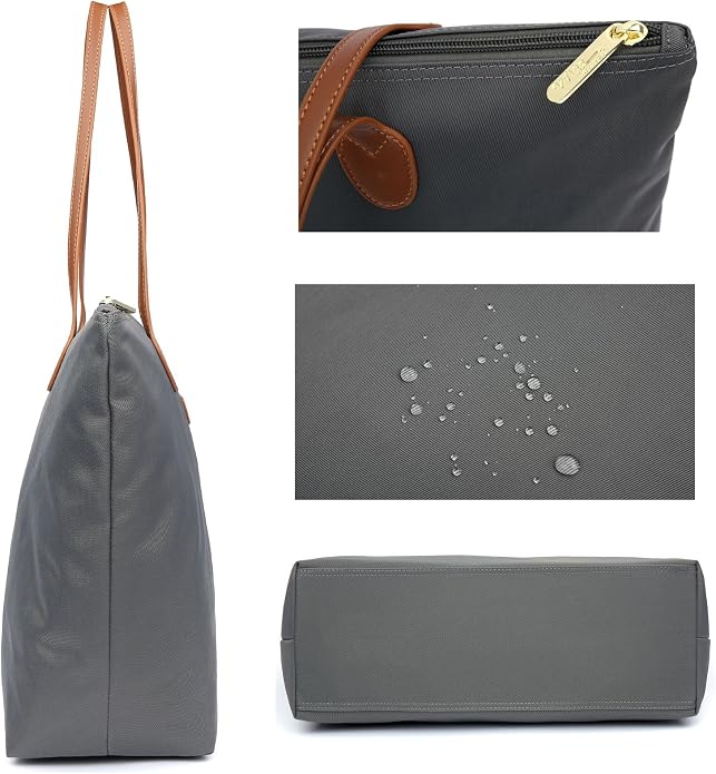 Water Resistant Light Weight Nylon Tote Bag Handbag - Image 3