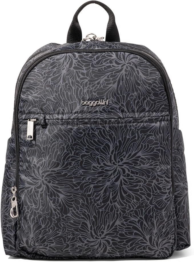 Securtex Anti-Theft Getaway Backpack - 9.4"x13"x5" Travel Safe Bag w/Locking Zippers, Slash-Resistant, RFID by baggallini