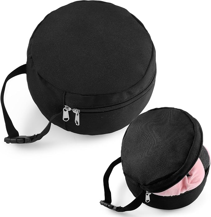 1 Pcs Travel Neck Pillow Bag Compact Travel Neck Carrying Case Bag for Airplane Train Journey Quick Release Clasp Attaches to Luggage Purse Backpack, Pillow Not Included (Black) - Image 8