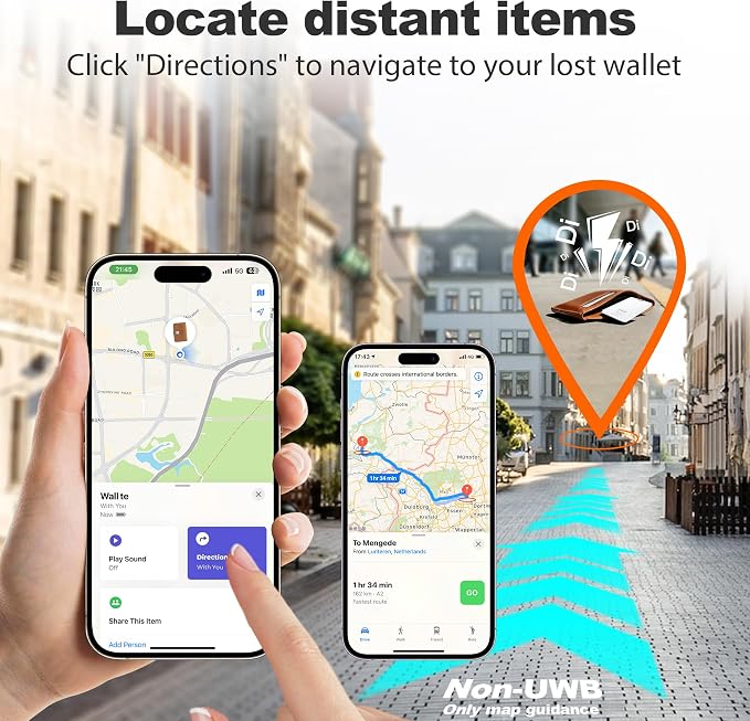 2-Pack Wallet Tracker Card [Apple MFi Certified] (iOS Only), Rechargeable Ultra-Thin Finder 0.07in Bluetooth Air Tracker Tags Smart Finder for Apple Find My IP68 Waterproof for Wallets, Passport,Bags - Image 6