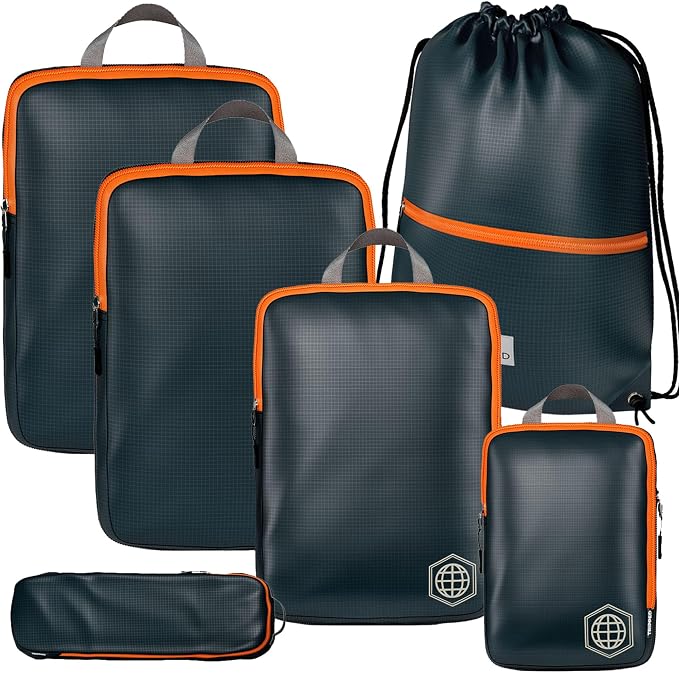 TRIPPED Travel Gear Extra Large Compression Packing Cubes 6-Piece Set by TRIPPEDTravelGear