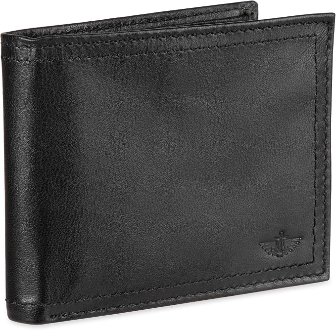 Dockers Men's Bifold Leather Wallet - Thin Slimfold RFID Blocking Security Smart Extra Capacity - Image 2